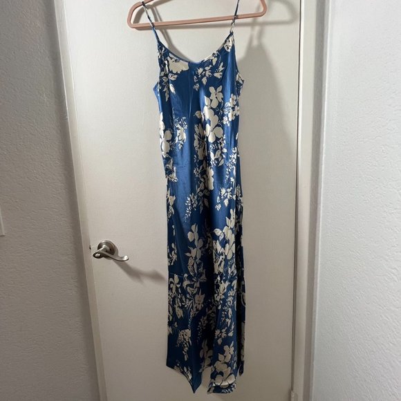 💜SPECIAL SALE💜Reformation Alisal Silk Dress in Cyanotype - Picture 13 of 16